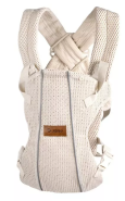 Atmungsaktive Jané Dual Air Babytrage im hellen Naturton Sand Beige – erhältlich bei Baby-Land Crimmitschau.